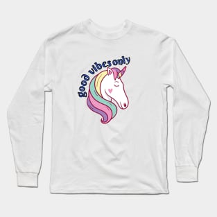 Good vibe unicorn Long Sleeve T-Shirt